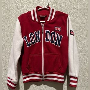 London 🇬🇧 Varsity Jacket in Red Size 3/4